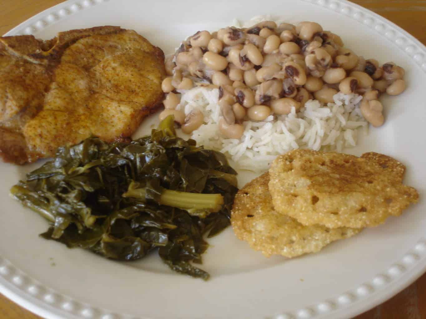 Traditional Southern New Year's Day Menu