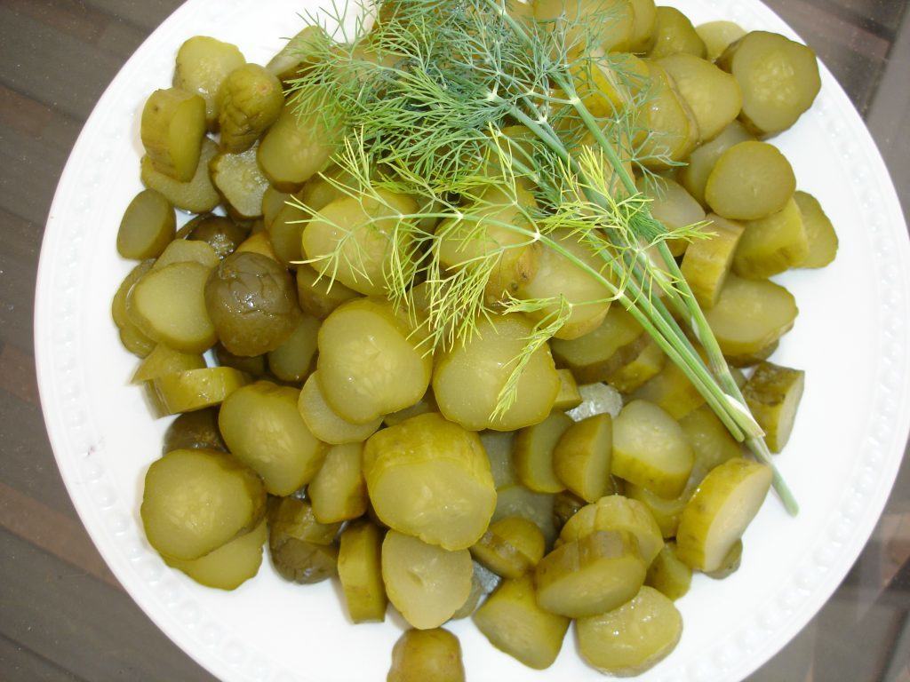 Fire and Ice Pickles Syrup and Biscuits