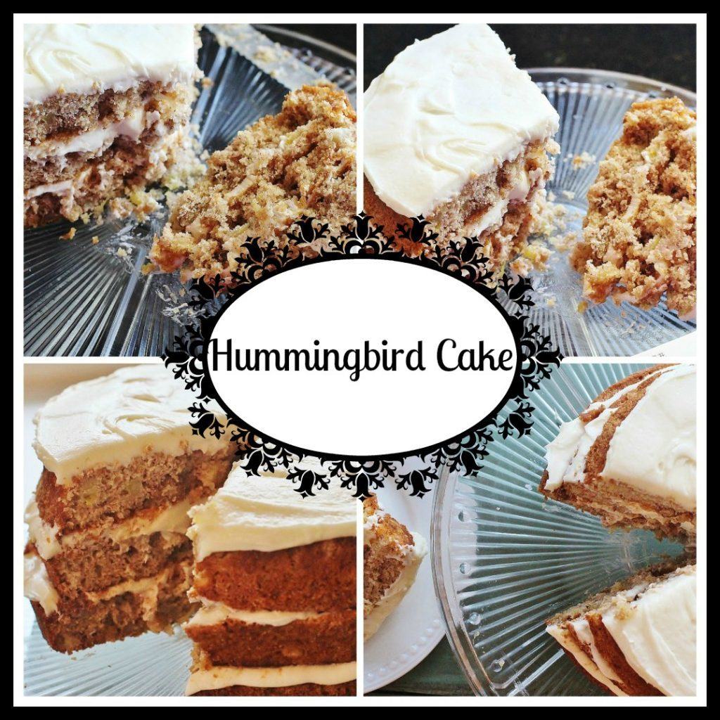 Hummingbird Cake. A spice cake with bananas, pineapple and pecans and cream cheese icing. Southern Living's most requested recipe.