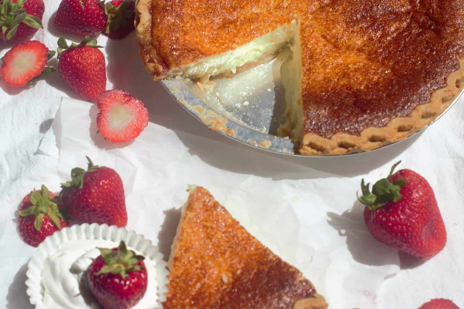 Southern buttermilk pie syrup and biscuits