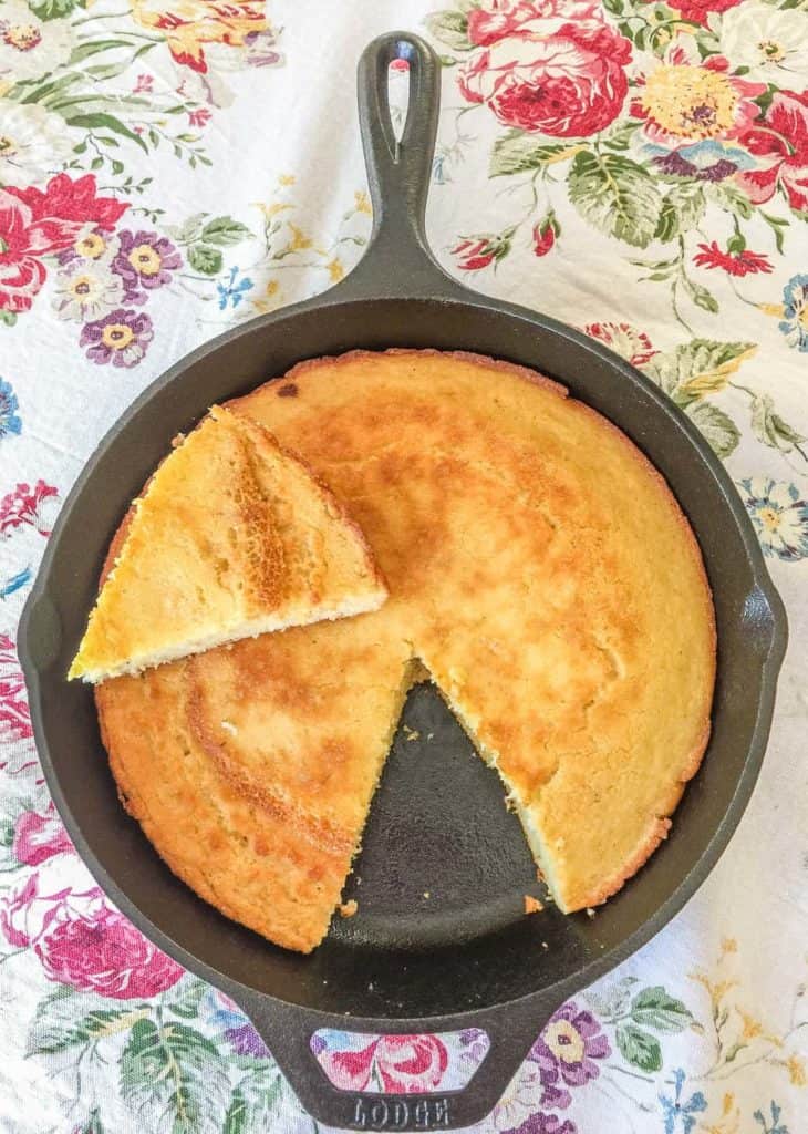 Southern Buttermilk Cornbread. An iconic food of southern US cuisine. 