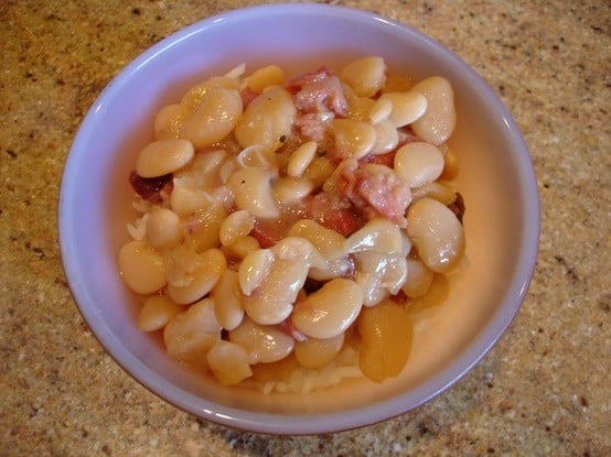Baby Lima Beans and Ham ~ Syrup and Biscuits