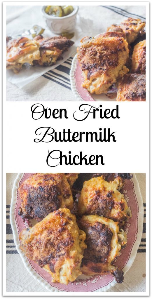 Oven Fried Buttermilk Chicken. An overnight buttermilk marinade imparts flavor and juiciness to oven fried chicken. 