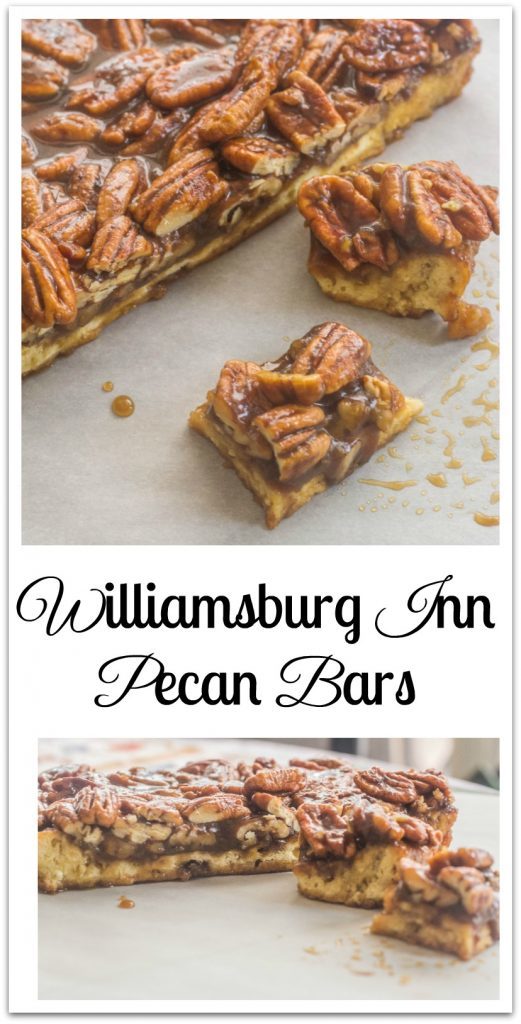 Williamsburg Inn Pecan Bars. 