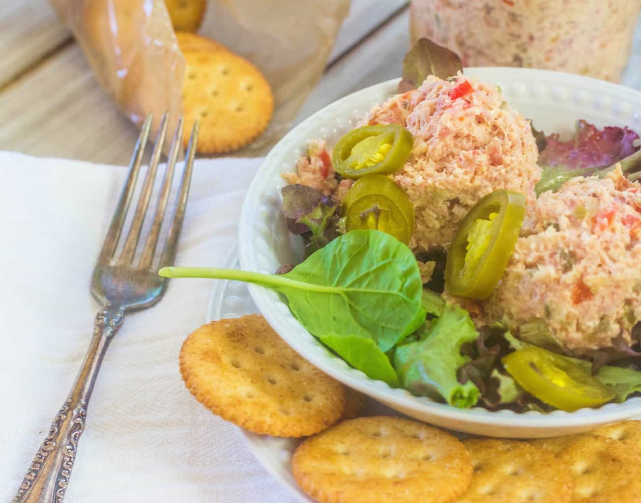 Ham Salad Syrup and Biscuits