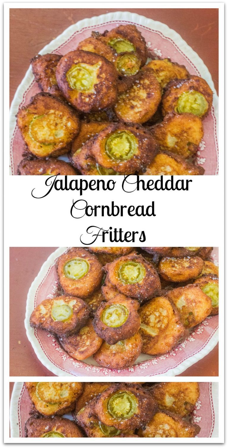 Jalapeno Cheddar Cornbread Fritters Syrup and Biscuits