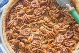 Classic Southern Pecan Pie. A Southern favorite make with pecans baked in a syrupy filling.