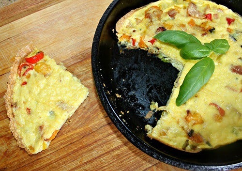 Frittata with bacon, onion, pepper ~ Syrup and Biscuits