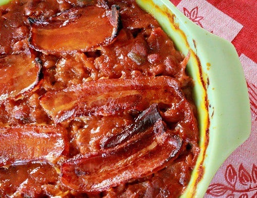 Country Baked Beans in baking dish