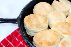 Buttermilk biscuits looking for some syrup.