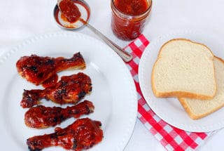 Oven BBQ Chicken with Homemade Sweet and Smokey BBQ Sauce