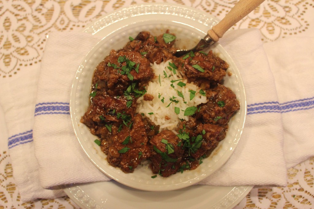 Stewed Beef ~ Syrup and Biscuits