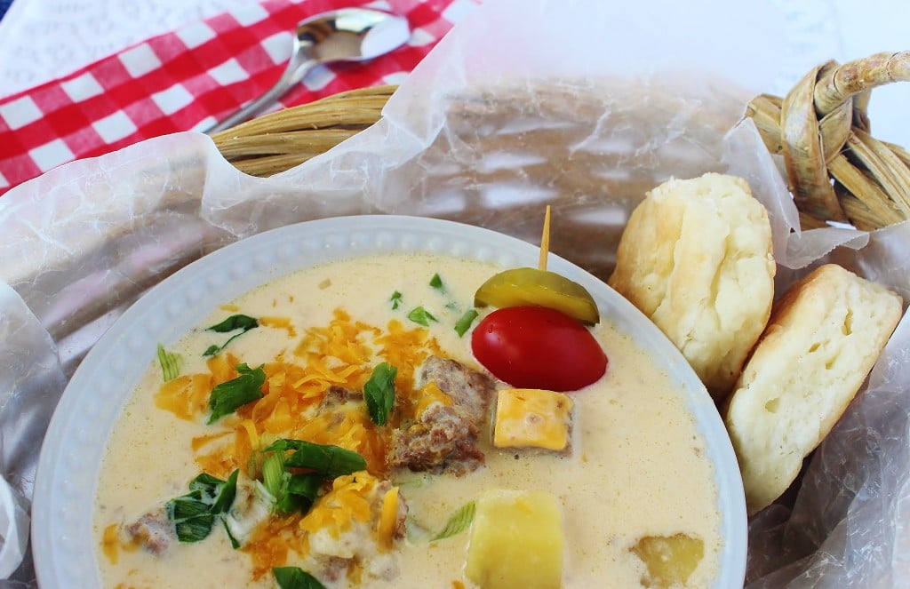 Cheeseburger Chowder ~ Syrup and Biscuits