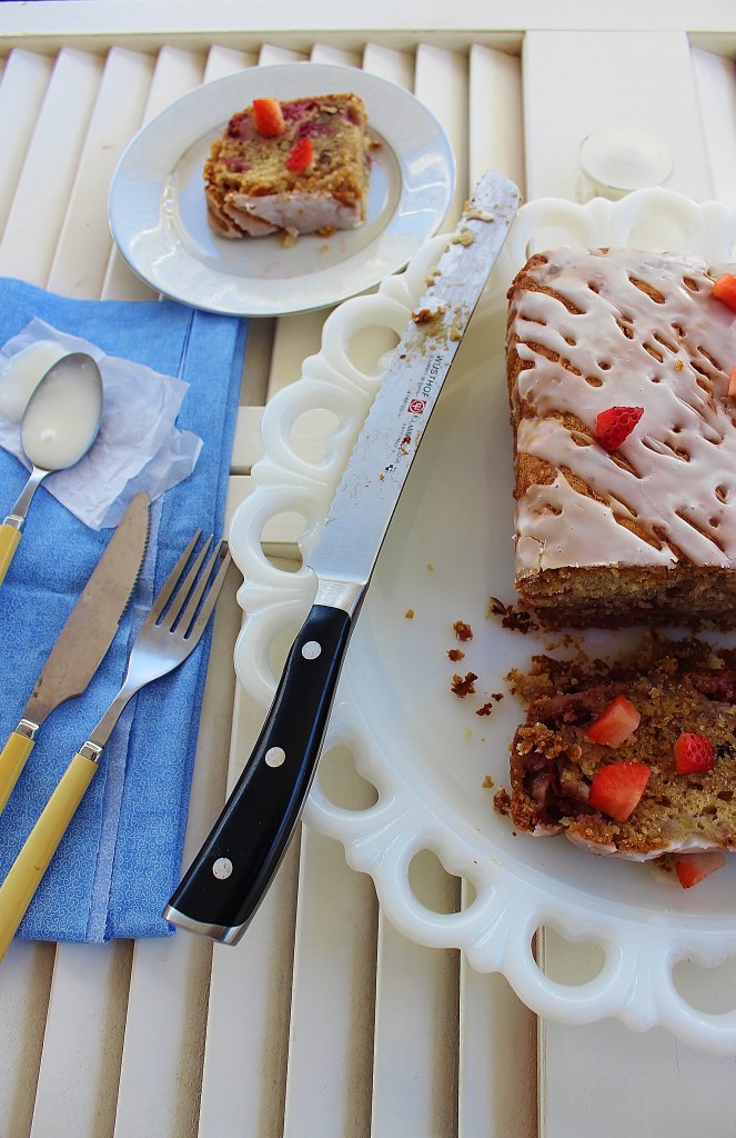 Strawberry Banana Nut Biscuit Loaf ~ Syrup and Biscuits