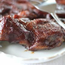 country style bbq ribs on a platter
