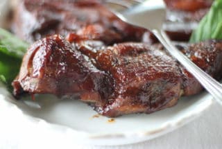 country style bbq ribs on a platter