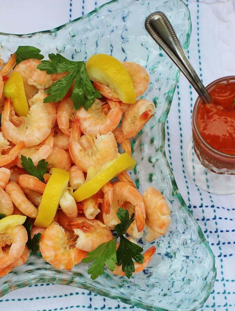 Peel and Eat Shrimp. Wild harvested shrimp boiled in seasoned water. Eaten hold or cold. #shrimp #seafood #gulf #southernfood
