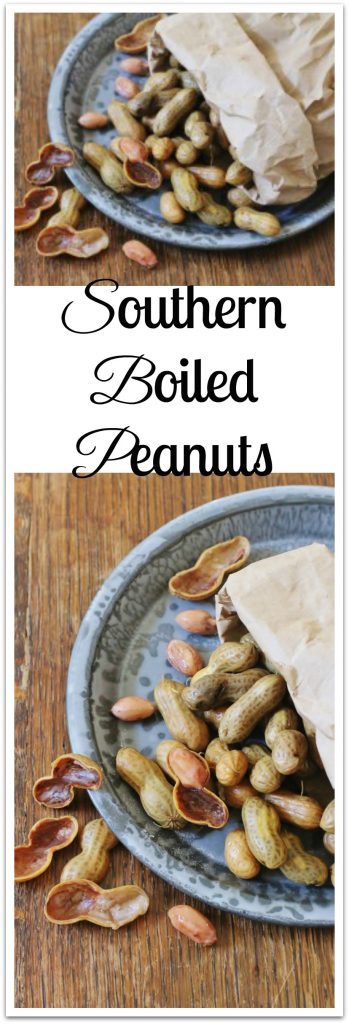 Southern Boiled Peanuts on plate.
