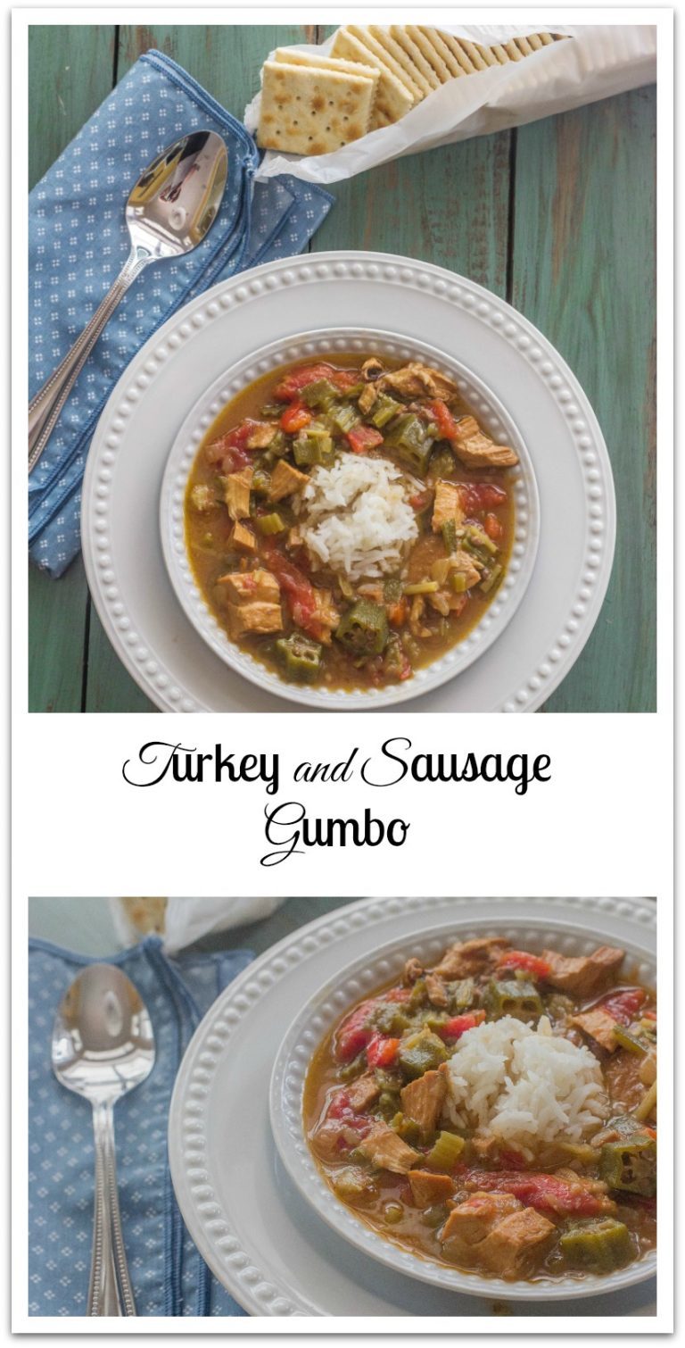 Turkey and Sausage Gumbo Syrup and Biscuits