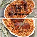 Country-style Ribs and Great Northern Beans. A one dish meal made with country-style ribs, Great Northern beans and vegetables. Turn leftover beans and vegetables into a soup by simply adding chicken stock and pureeing to desired consistency.