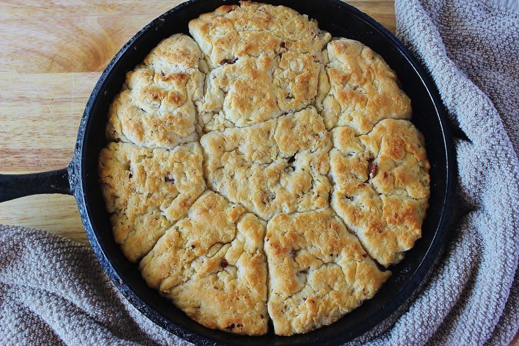 Bacon Cathead Biscuits from "BISCUITS: Sweet and Savory Southern Recipes for the All-American Kitchen by Jackie Garvin