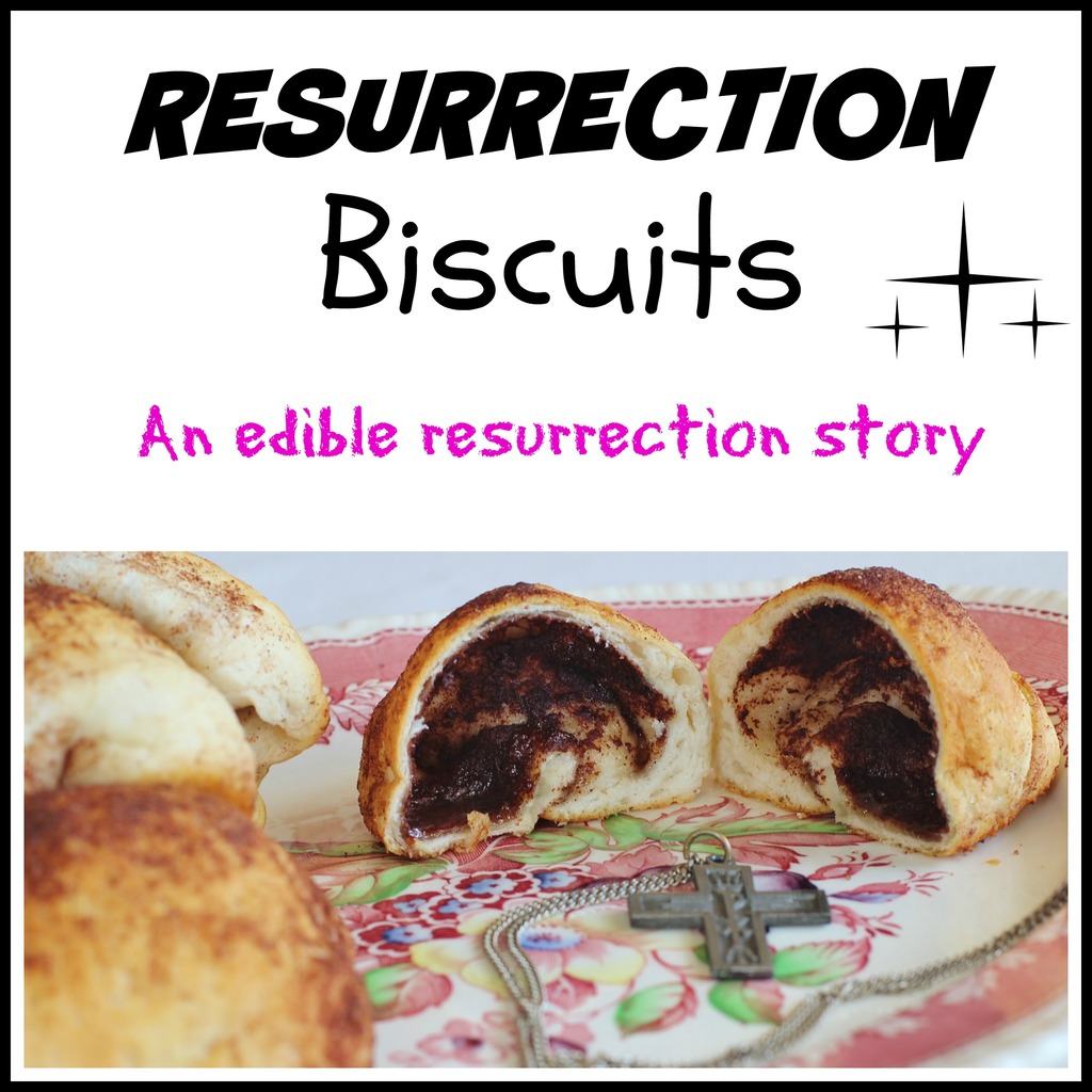 It uses canned biscuits, marshmallows, sugar, cinnamon and butter. The hollow biscuit represents the empty tomb. All the symbolism and meanings are included in the post. #EasterBiscuits #FoodSymbolism