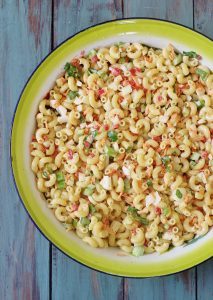 Old Fashioned Macaroni Salad. The forerunner of modern pasta salads. Creamy, cool, sweet and tart. Full of flavor and nostalgia.