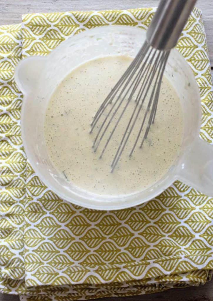 Buttermilk Ranch Dressing. A homemade version of everybody's favorite salad dressing. Made with buttermilk, mayonnaise, fresh herbs and seasonings. Mixes in one bowl.