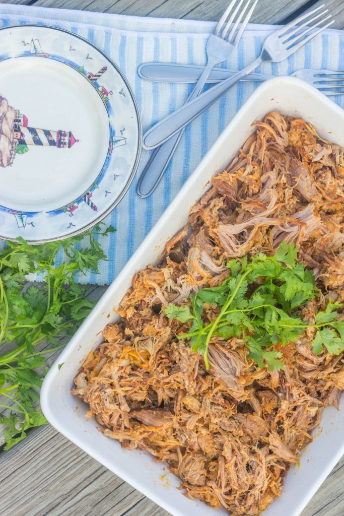 Slow-cooker Beach House Pulled Pork. A slow-cooker "clean out your refrigerator" recipe that starts with a Boston butt pork roast.
