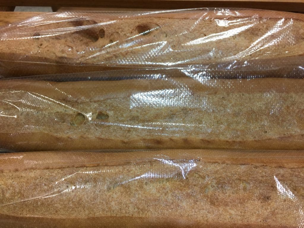 Authentic Cuban Sandwich bread in bag.
