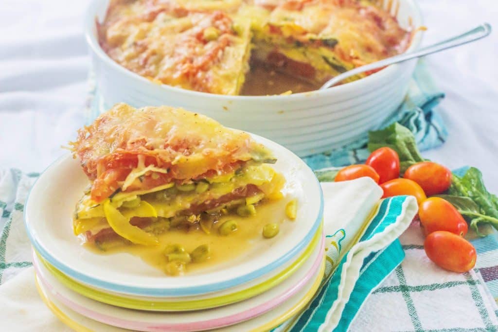 Southern Summer Vegetable Casserole. Favorite southern vegetables (tomatoes, yellow squash, zucchini, sweet onions) layered with fresh herbs and cheese.