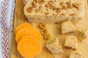 Sweet Potato Fudge with Buttered Salted Pecans