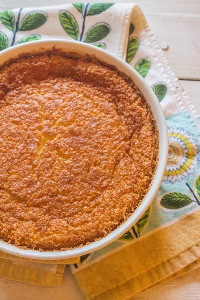 Egg Custard Pie Syrup And Biscuits