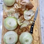 Baked Onion process shots.