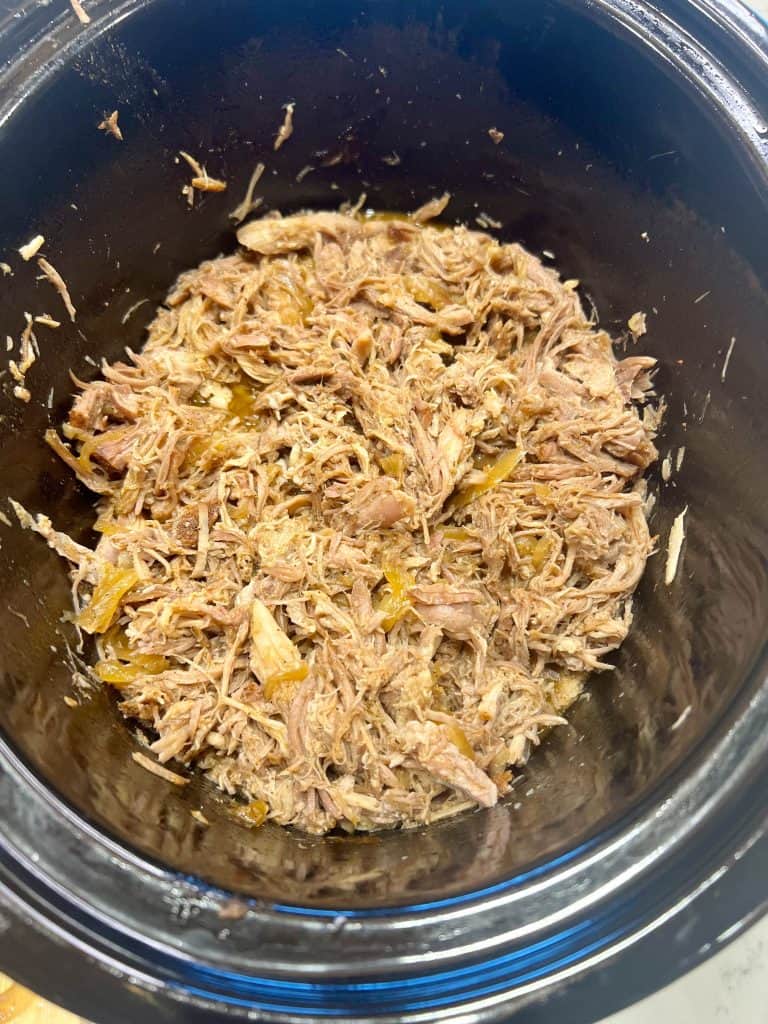 pulled pork in a slow cooker